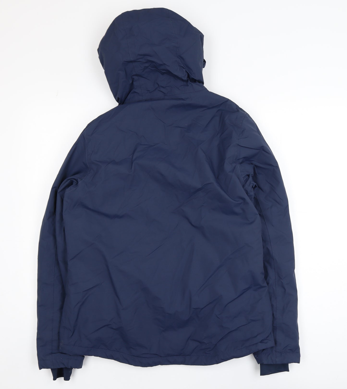 The Edge Women's Blue Hooded Waterproof Parka Jacket Size 10