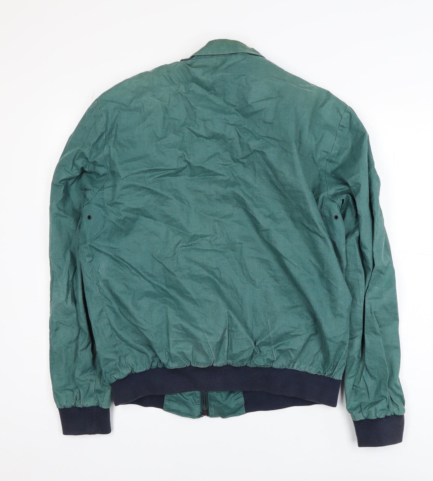 DKNY Men’s Green Bomber Jacket M Lightweight Full Zip Casual