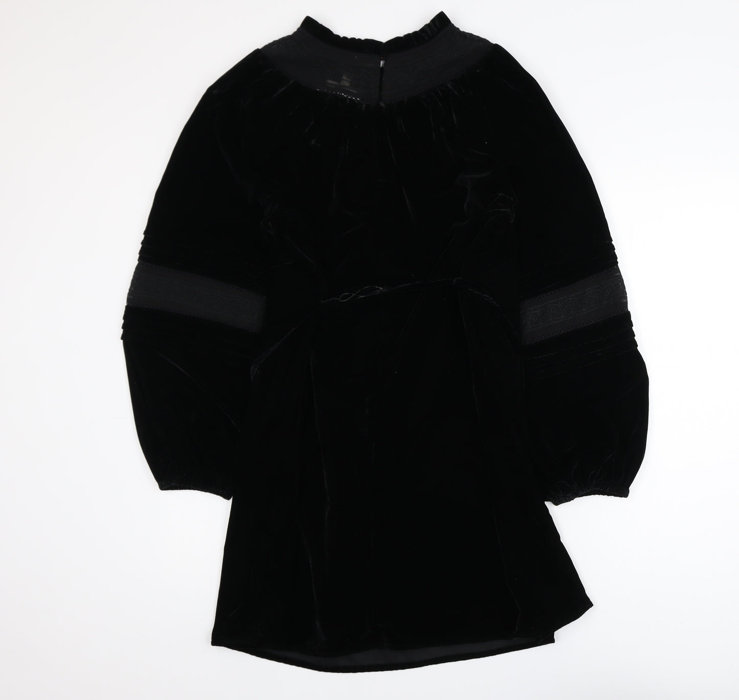 Marks and Spencer Per Una Women's Black Velvet Shift Dress Size 12