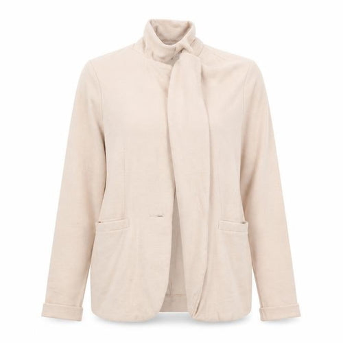 New Look Women Beige Cotton Blend Open Cardigan Size 8