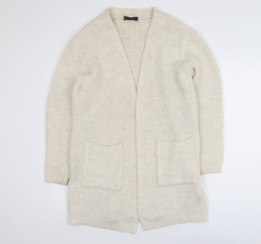 Marks and Spencer Women’s Ivory Chunky Knit Long Cardigan S