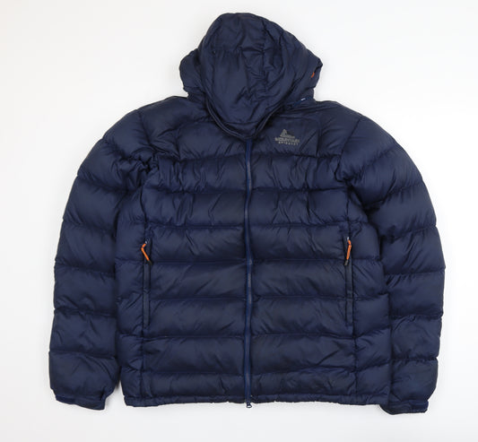 Mountain Equipment Men's Blue Lightline Down Puffer Jacket Size L