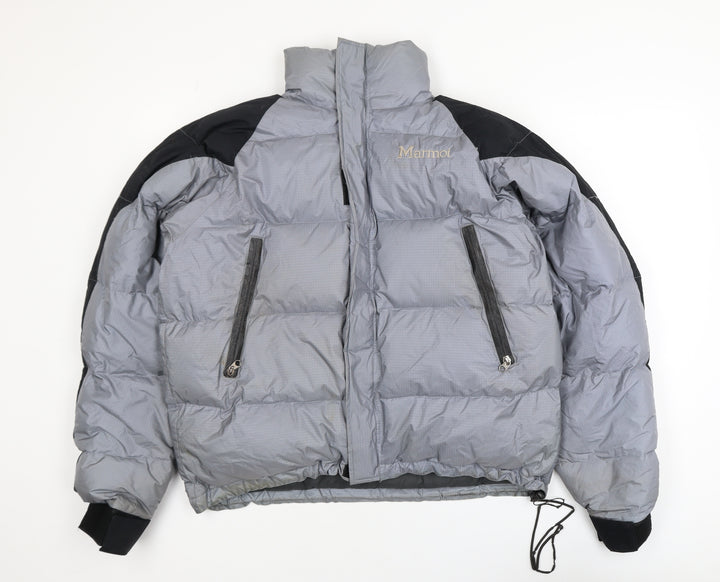 Marmot Men's Grey Down Puffer Jacket Size M 700 Fill Winter Outdoor