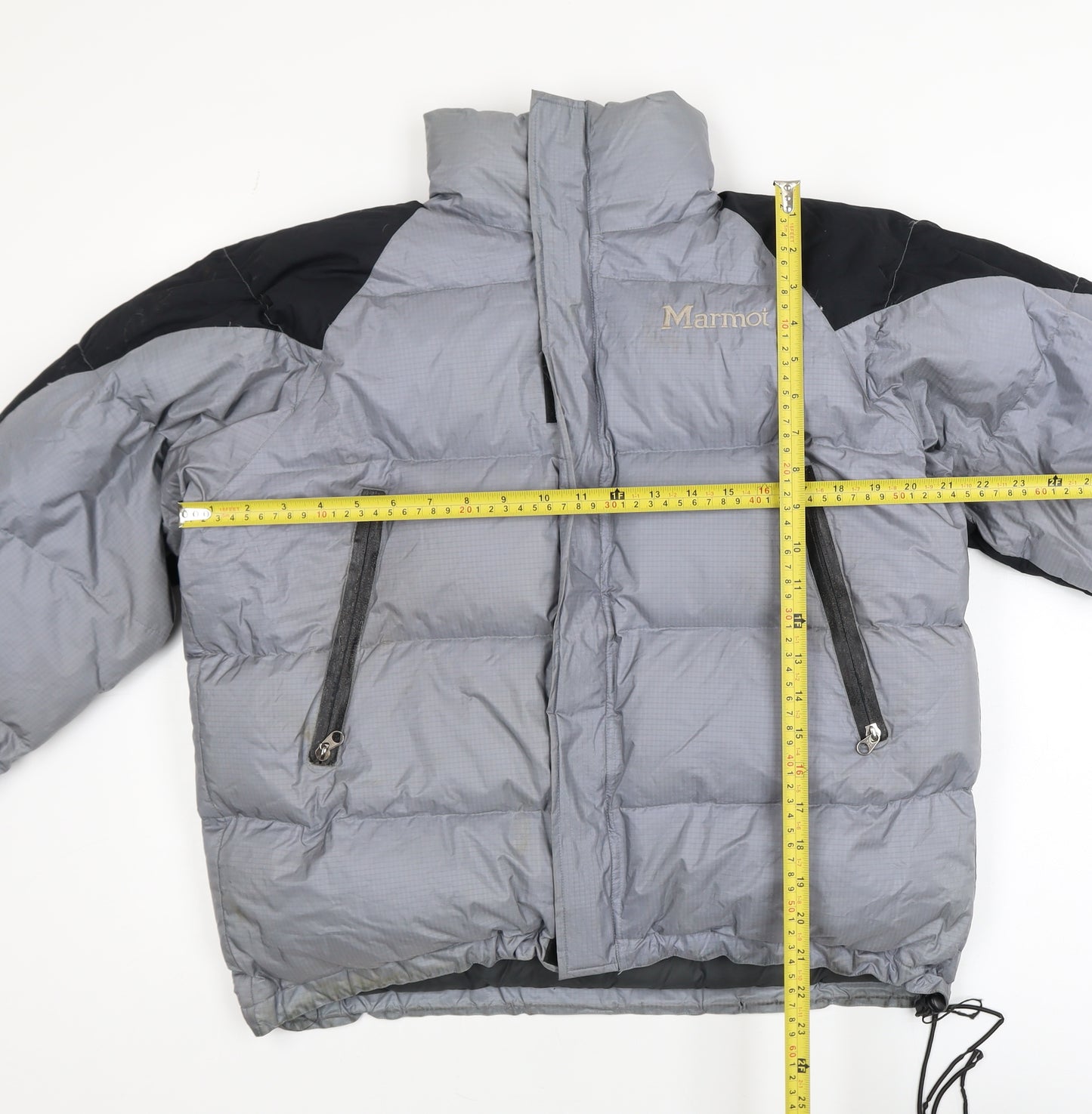 Marmot Men's Grey Down Puffer Jacket Size M 700 Fill Winter Outdoor