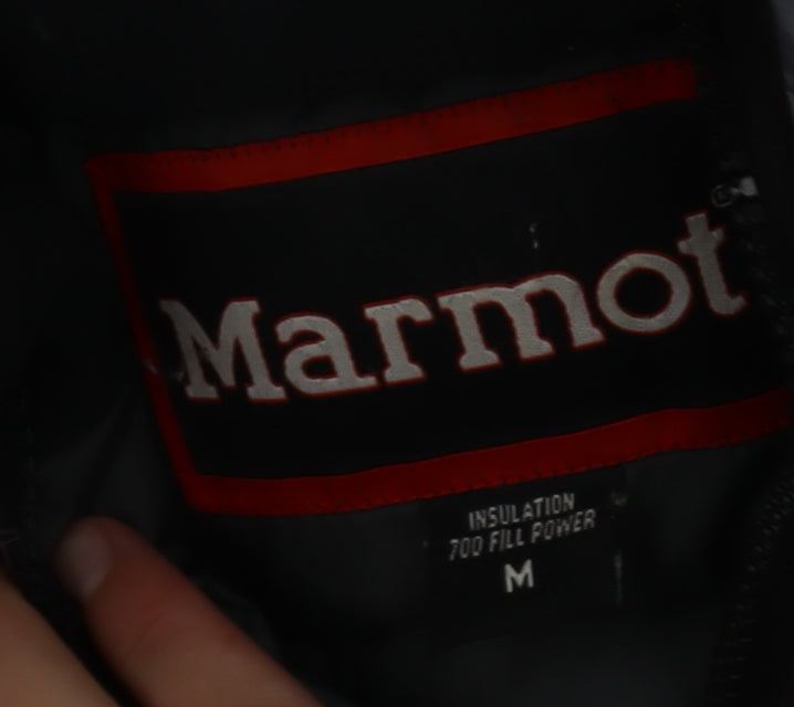 Marmot Men's Grey Down Puffer Jacket Size M 700 Fill Winter Outdoor