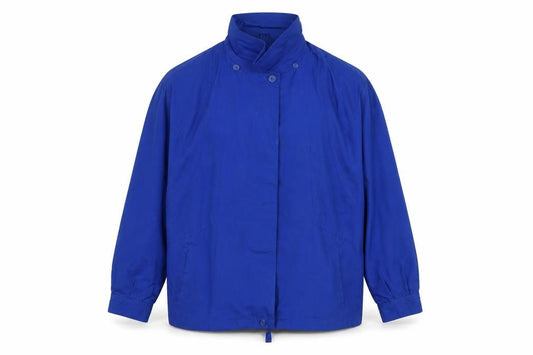 Front view of Littlewoods Men's Blue Windbreaker Jacket M Polyester Cotton