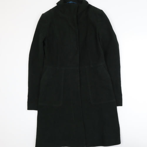 White Stuff Women's Bottle Green Cotton Long Overcoat Size 8