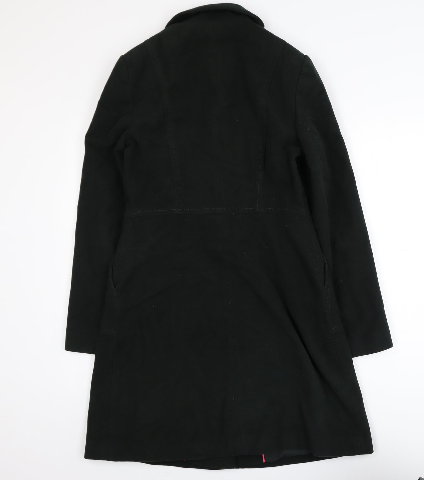 White Stuff Women's Bottle Green Cotton Long Overcoat Size 8