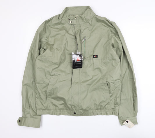 Lord Anthony Men's Green M Windbreaker Nylon Jacket Casual