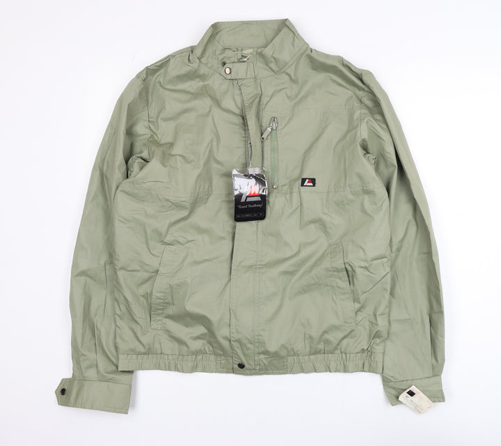 Lord Anthony Men's Green M Windbreaker Nylon Jacket Casual