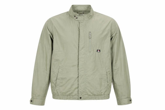 Front view of Lord Anthony Men's Green M Windbreaker Nylon Jacket Casual