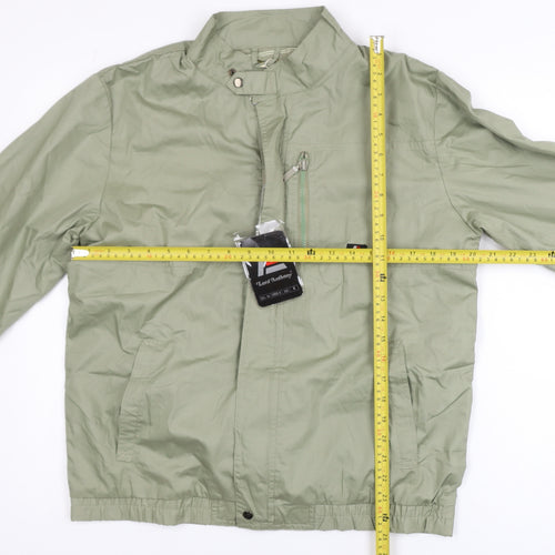 Lord Anthony Men's Green M Windbreaker Nylon Jacket Casual