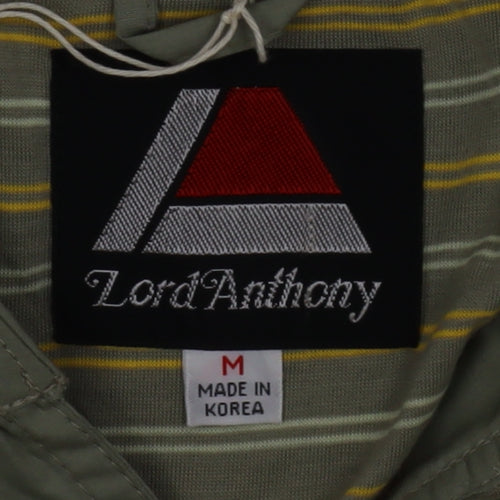 Lord Anthony Men's Green M Windbreaker Nylon Jacket Casual