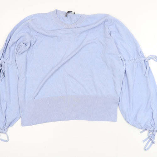 Marks and Spencer Women’s Blue Crew Neck Long Sleeve Pullover Jumper Size 16