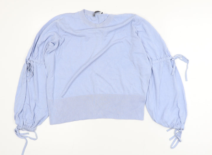 Marks and Spencer Women’s Blue Crew Neck Long Sleeve Pullover Jumper Size 16