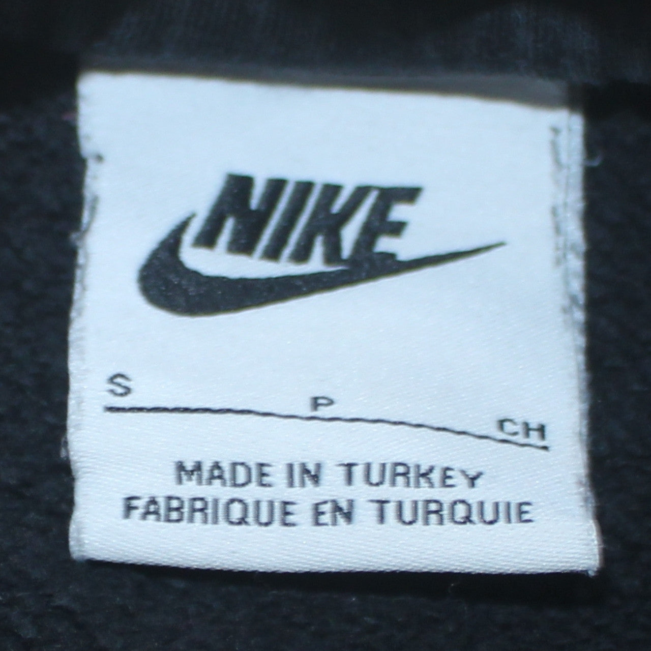 Nike Men's Black Small Pullover Sweatshirt Gold Logo