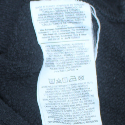 Nike Men's Black Small Pullover Sweatshirt Gold Logo
