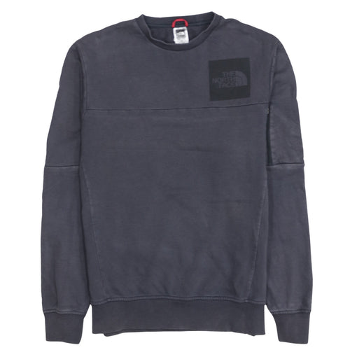 The North Face Men's Grey Cotton Crew Neck Sweatshirt M