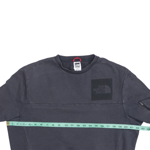 The North Face Men's Grey Cotton Crew Neck Sweatshirt M