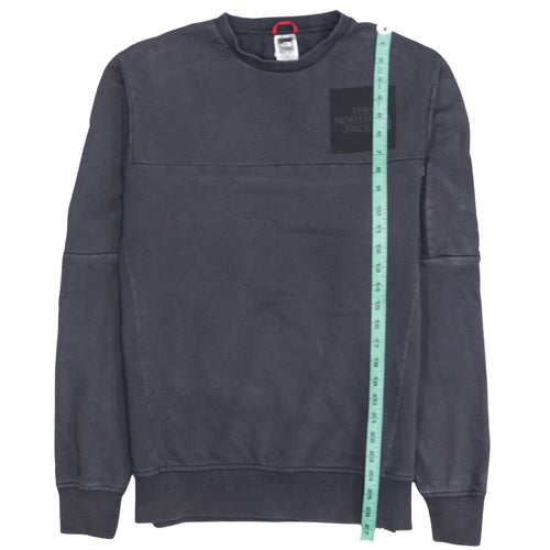 The North Face Men's Grey Cotton Crew Neck Sweatshirt M