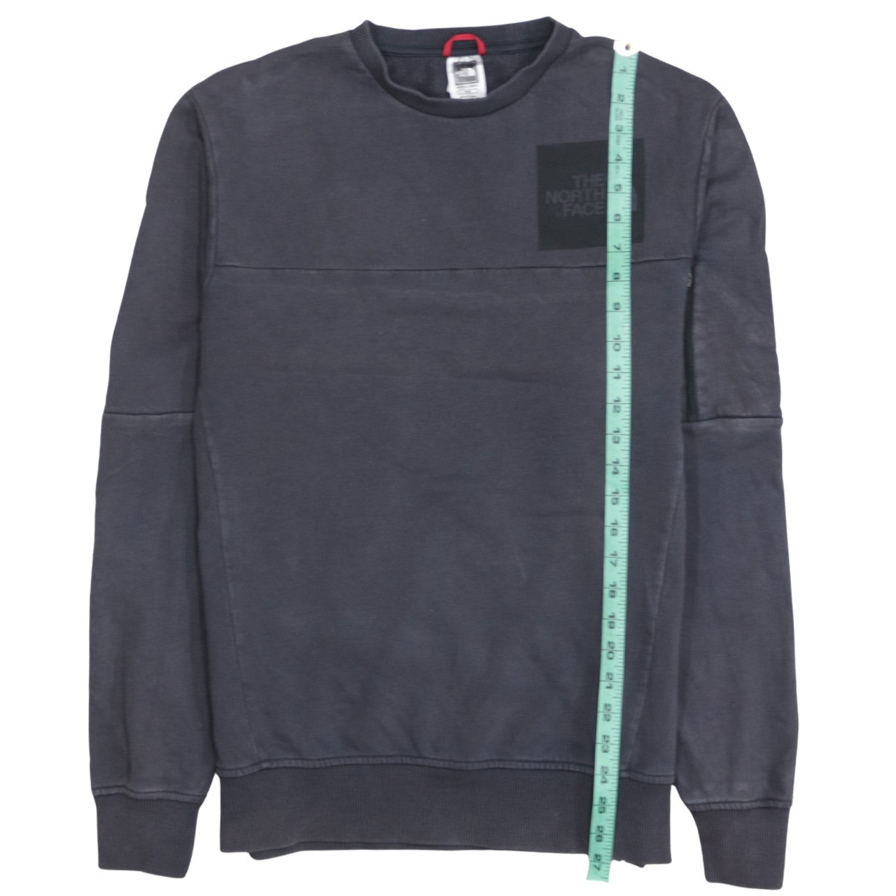 The North Face Men's Grey Cotton Crew Neck Sweatshirt M