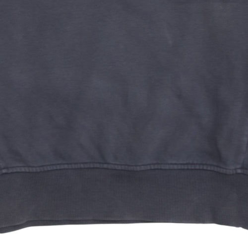 The North Face Men's Grey Cotton Crew Neck Sweatshirt M