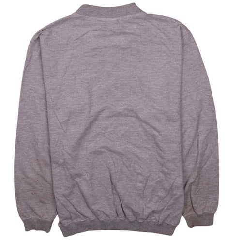 Puma Boys Grey Crew Neck Pullover Sweatshirt Size 164 Logo Embroidered Top