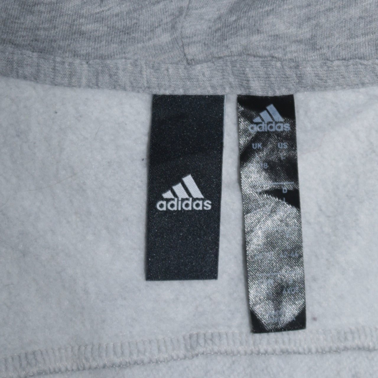 Adidas Women’s Grey Full Zip Hoodie Size 14 Classic Fit