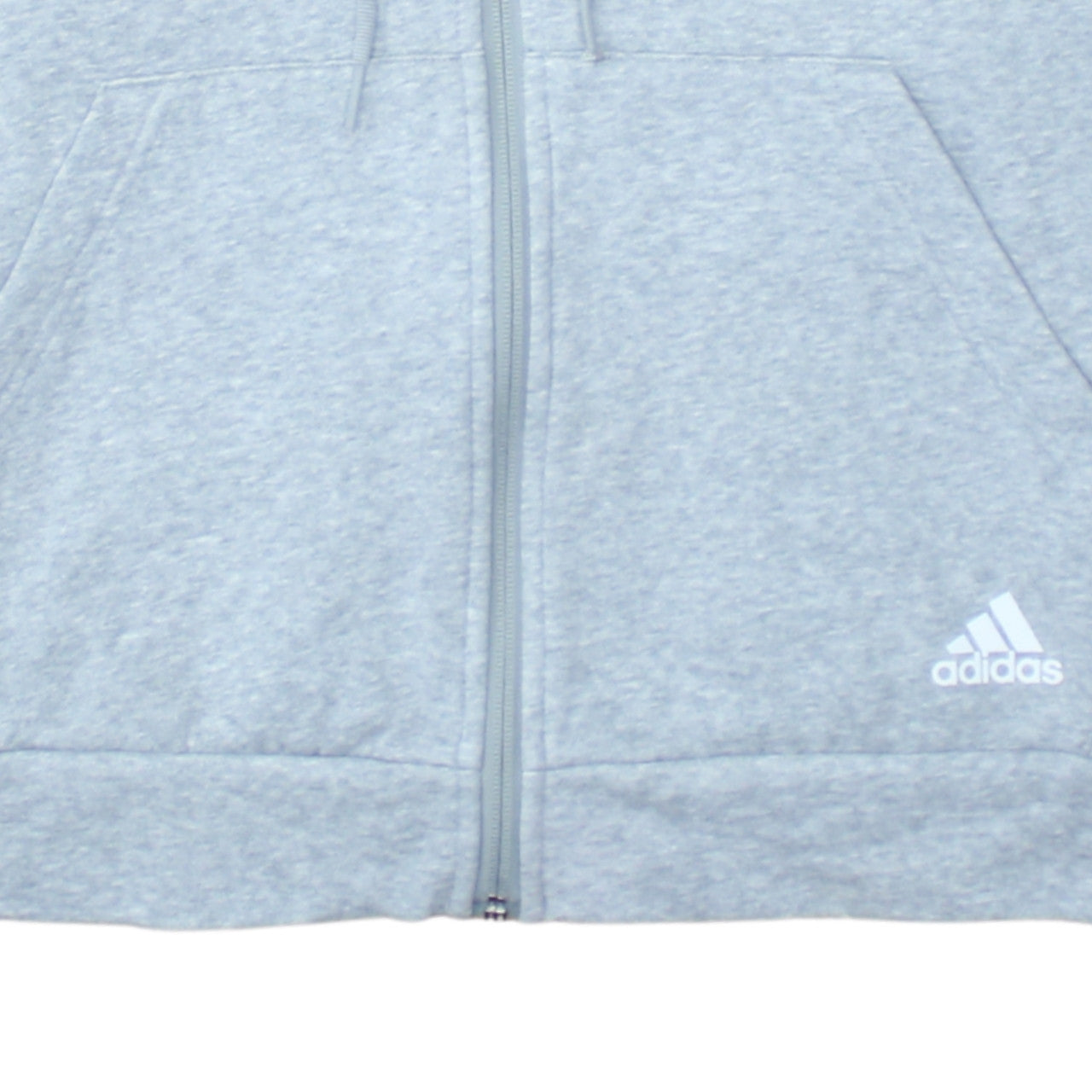 Adidas Women’s Grey Full Zip Hoodie Size 14 Classic Fit