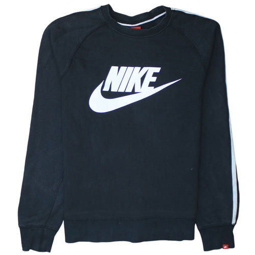 Nike Men's Black Small Pullover Sweatshirt Crew Neck Logo