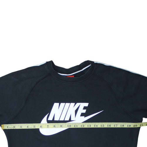 Nike Men's Black Small Pullover Sweatshirt Crew Neck Logo