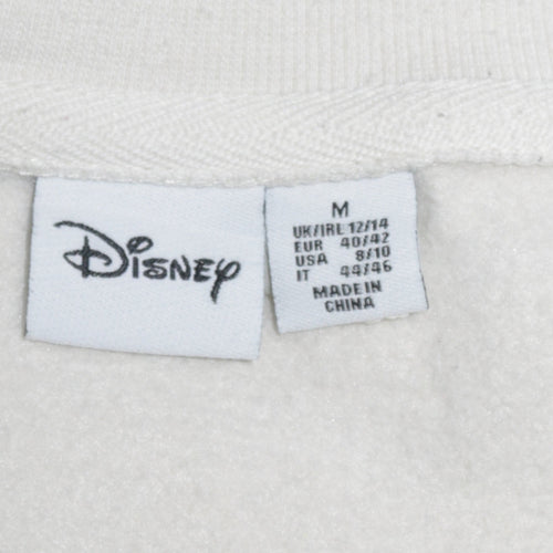 Disney Primark Women White Mickey Mouse Pullover Sweatshirt UK 12/14
