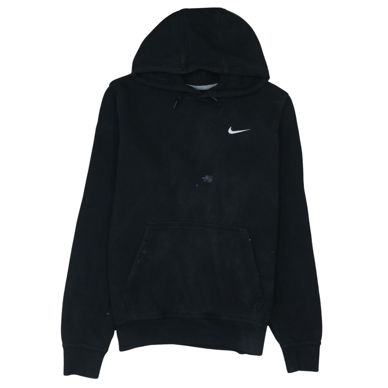 Nike Women Black Medium Pullover Hoodie Sweatshirt Cotton Blend