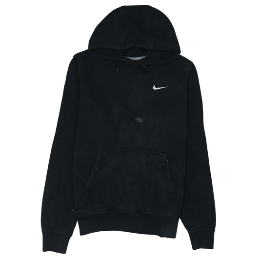 Nike Women Black Medium Pullover Hoodie Sweatshirt Cotton Blend