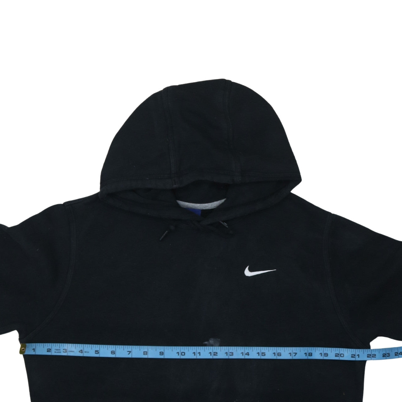 Nike Women Black Medium Pullover Hoodie Sweatshirt Cotton Blend