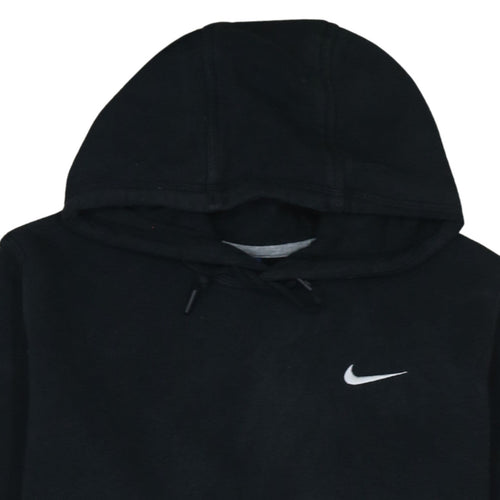 Nike Women Black Medium Pullover Hoodie Sweatshirt Cotton Blend
