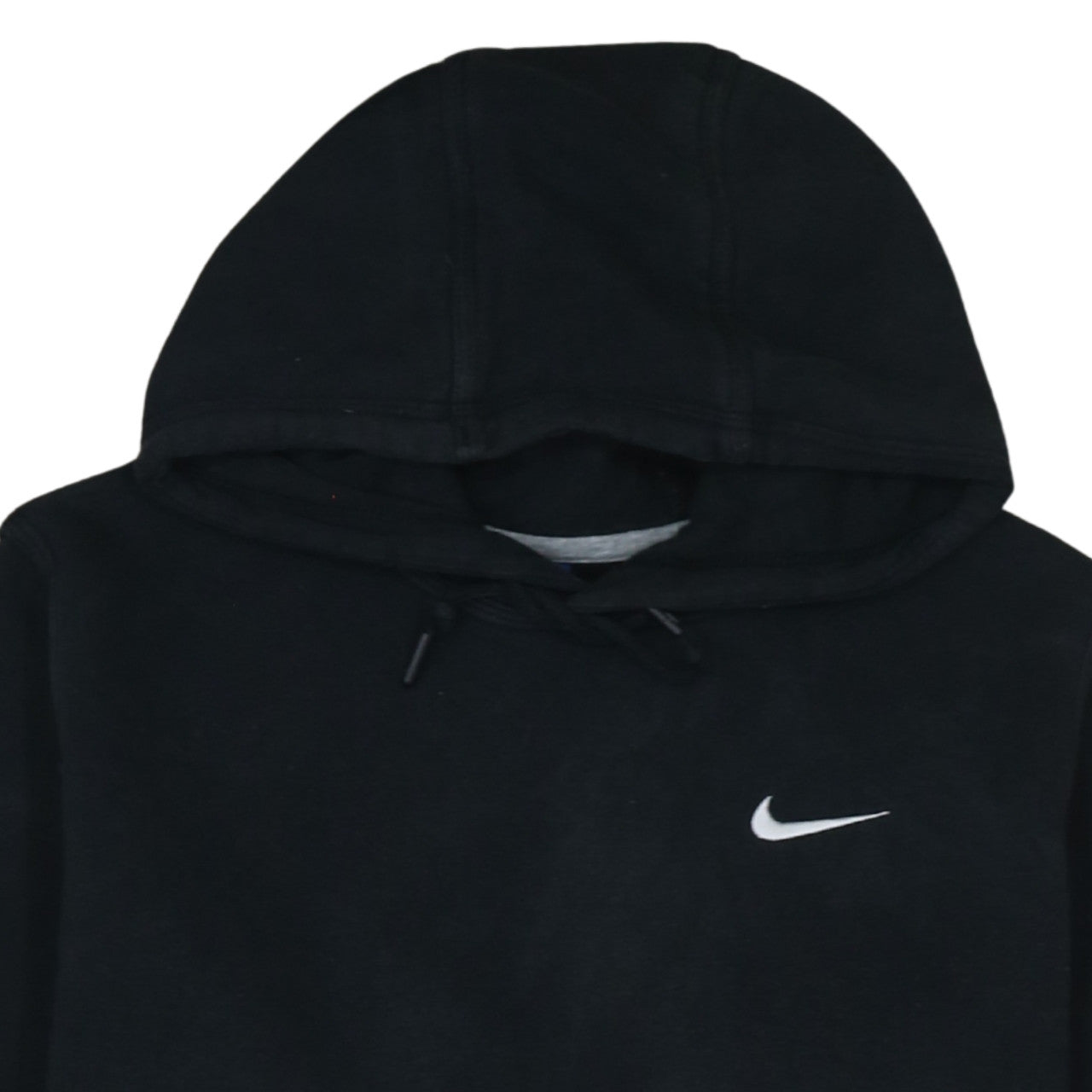 Nike Women Black Medium Pullover Hoodie Sweatshirt Cotton Blend