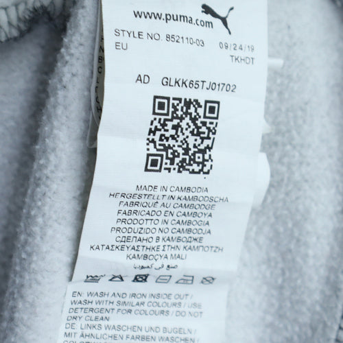 Puma Boys Grey Crew Neck Logo Pullover Sweatshirt 15-16 Years