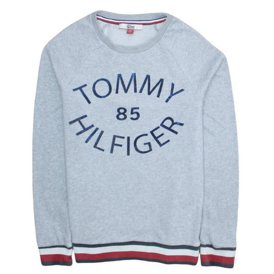 Tommy Hilfiger Men's Grey XS Crew Neck Logo Sweatshirt