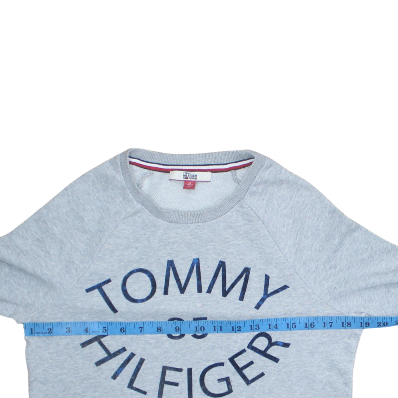 Tommy Hilfiger Men's Grey XS Crew Neck Logo Sweatshirt