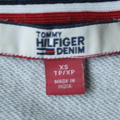 Tommy Hilfiger Men's Grey XS Crew Neck Logo Sweatshirt