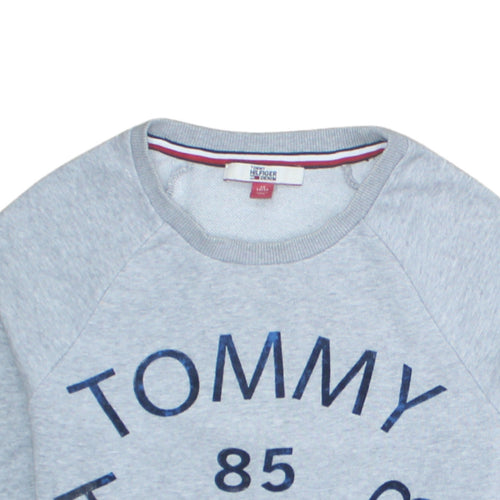 Tommy Hilfiger Men's Grey XS Crew Neck Logo Sweatshirt
