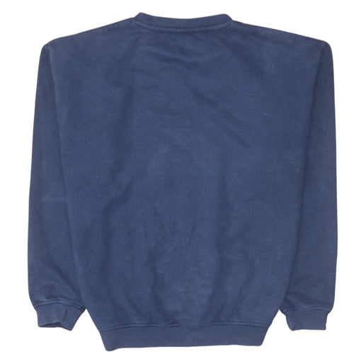 Ellesse Women Navy Blue Crew Neck Pullover Sweatshirt UK 10