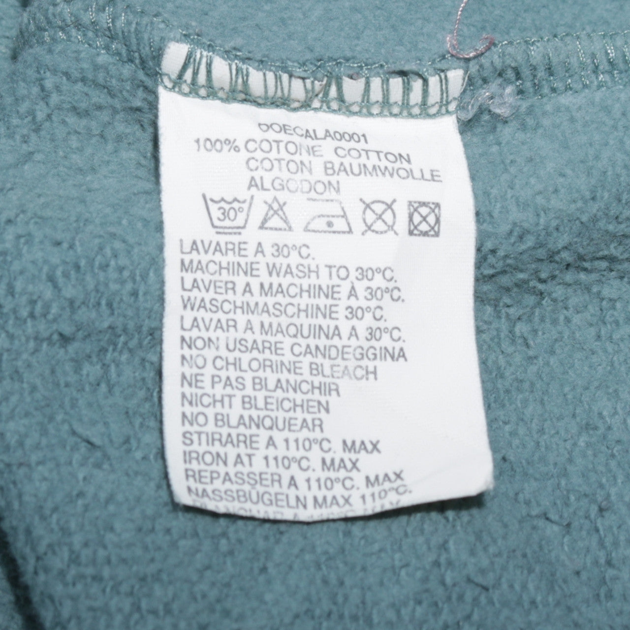 Diesel Men’s Blue Cotton Crew Neck Sweatshirt Size S