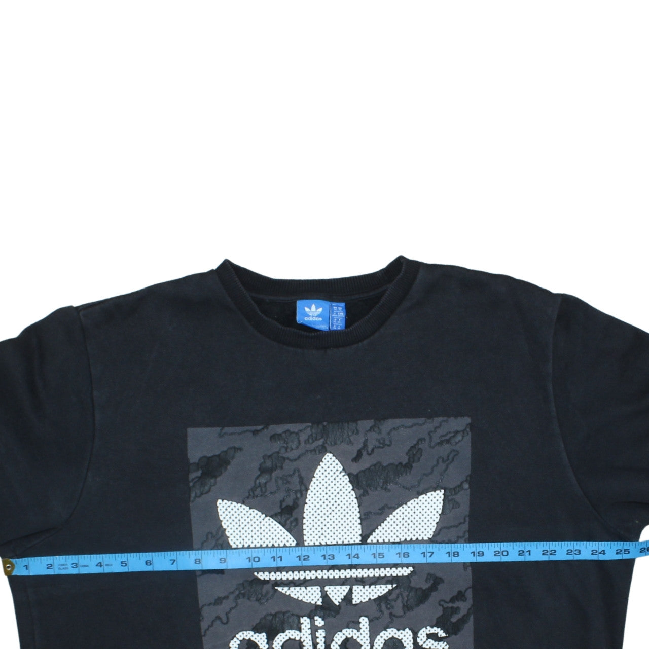 Adidas Men's Black XL Pullover Sweatshirt Crew Neck Graphic Logo Top