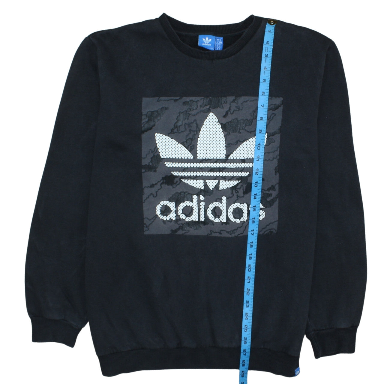 Adidas Men's Black XL Pullover Sweatshirt Crew Neck Graphic Logo Top