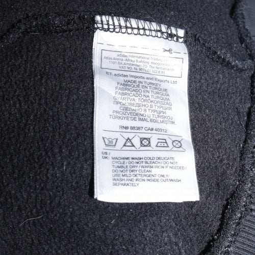 Adidas Men's Black XL Pullover Sweatshirt Crew Neck Graphic Logo Top