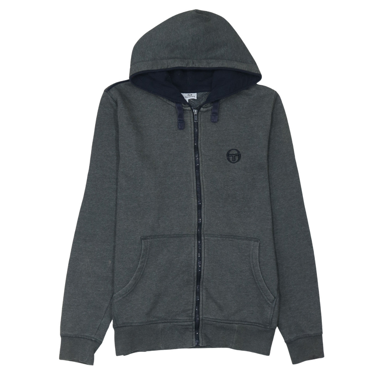 Sergio Tacchini Men's Grey Full Zip Hoodie Size S