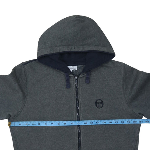 Sergio Tacchini Men's Grey Full Zip Hoodie Size S