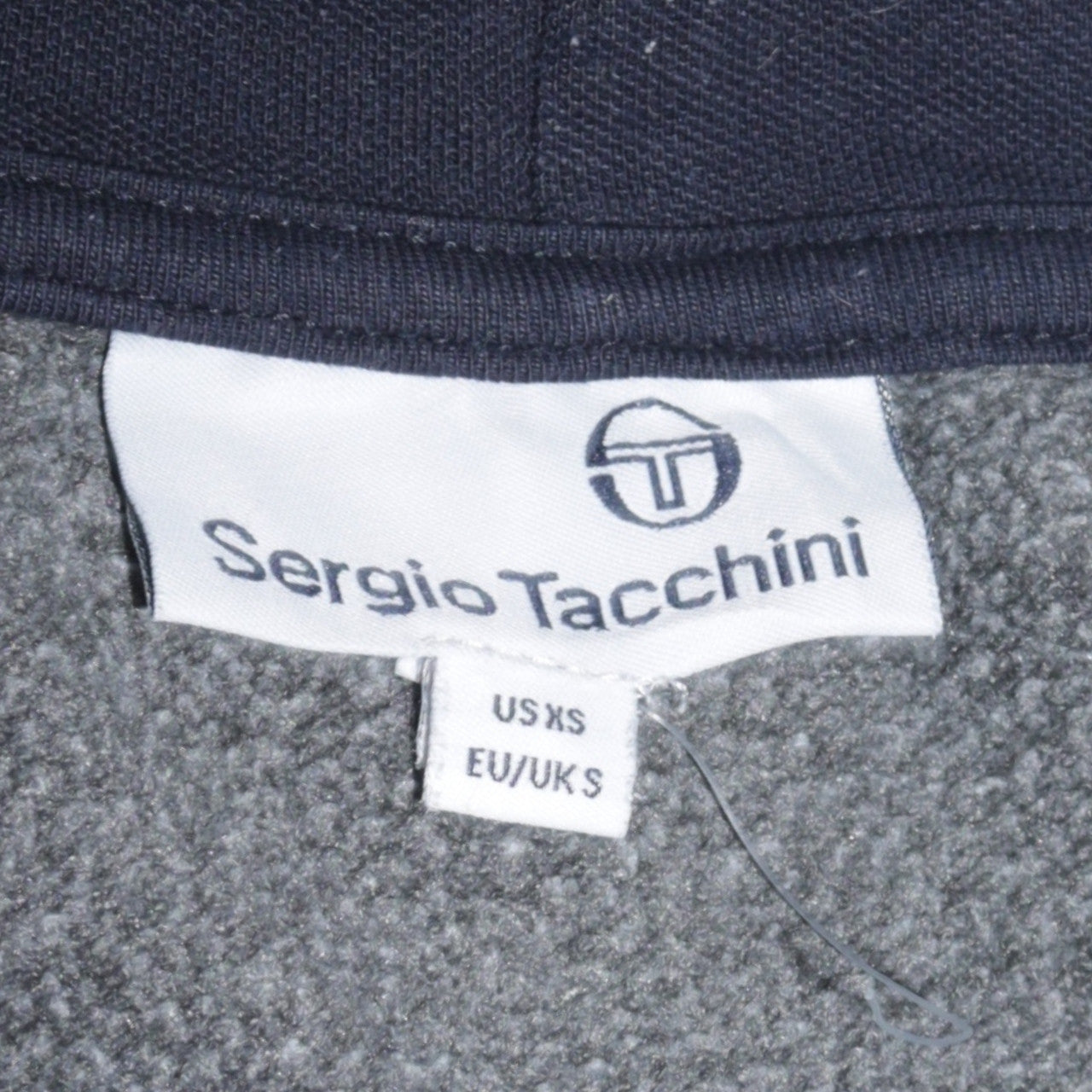 Sergio Tacchini Men's Grey Full Zip Hoodie Size S
